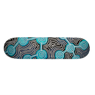 Skateboard Patrón abstracto de estilo aborigen Líneas de vida