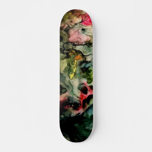 Skateboard Patrón abstracto de Guay de la paleta complicada (Anverso )