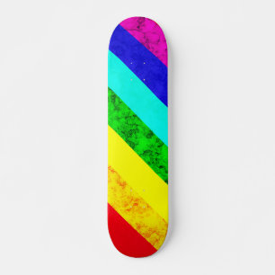 Skateboard Patrón abstracto del arco iris