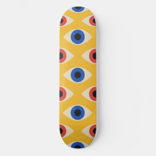 Skateboard Patrón abstracto geométrico moderno audaz del ojo 