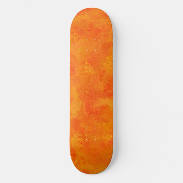 Skateboard Patrón abstracto naranja (Anverso)