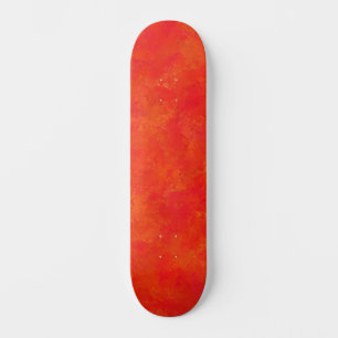 Skateboard Patrón abstracto naranja rojo