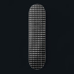 Skateboard Patrón abstracto negro<br><div class="desc">Patrón abstracto en blanco y negro</div>