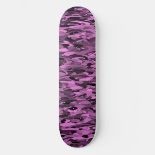 Skateboard Patrón abstracto púrpura negro