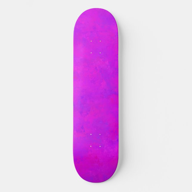 Skateboard Patrón abstracto rosa púrpura (Anverso)