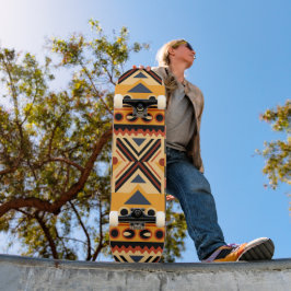 Skateboard Patrón africano