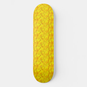 Skateboard Patrón amarillo marino floral sin soldadura