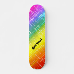 Skateboard Patrón arcoiris ruso