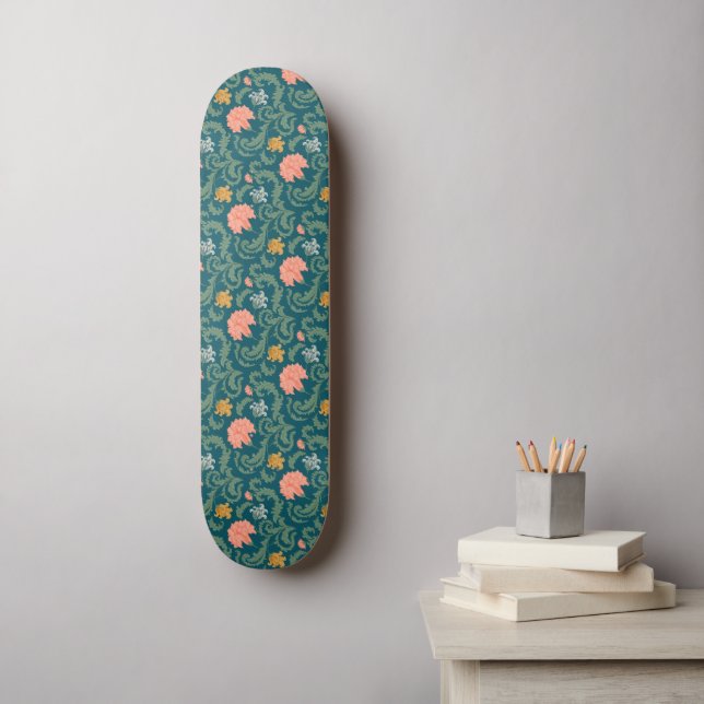 Skateboard Patrón Art Nouveau (Arte de la pared)