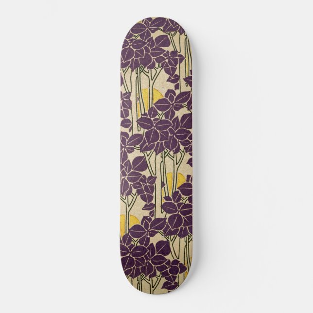 Skateboard Patrón Art Nouveau #5 (Anverso)