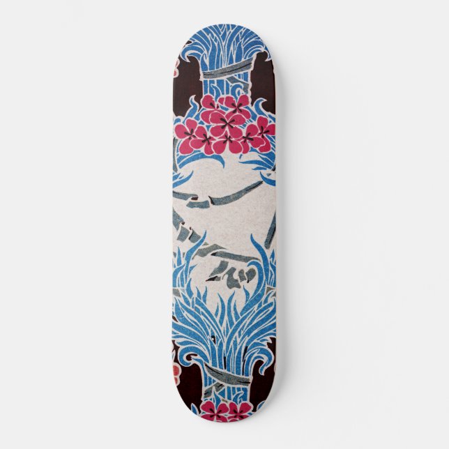 Skateboard Patrón Art Nouveau #6 (Anverso)