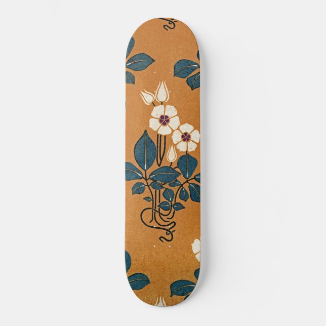 Skateboard Patrón Art Nouveau n.º 7 (Anverso)