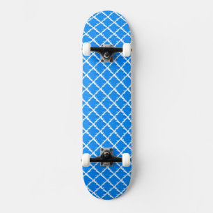 Skateboard Patrón azul