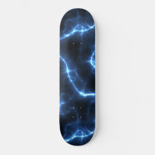 Skateboard Patrón azul de corriente eléctrica
