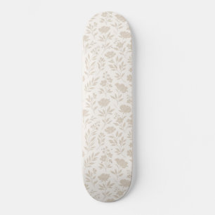 Skateboard Patrón Botánico Minimalista de Lujo