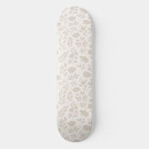 Skateboard Patrón Botánico Minimalista de Lujo