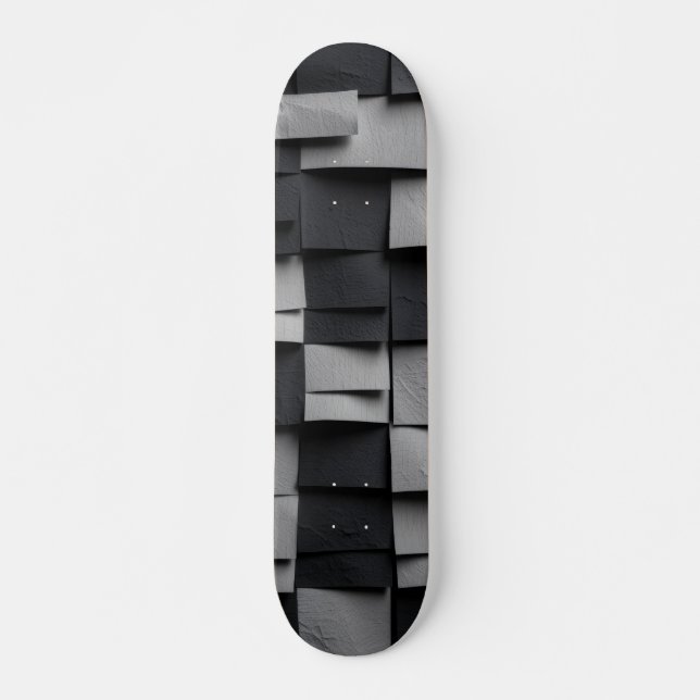 Skateboard Patrón clásico de cuadros (Anverso )
