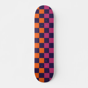 Skateboard Patrón coloreado retro estético moderno