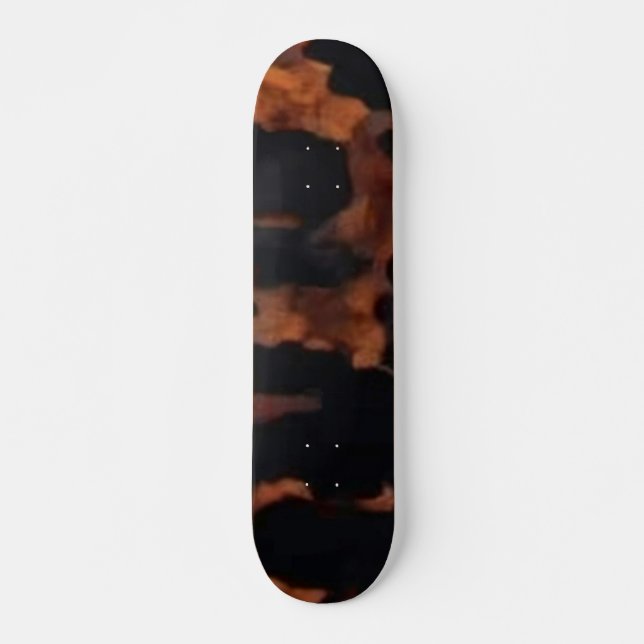 Skateboard Patrón continuo de caparazón de tortuga, elegante  (Anverso )