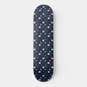 Skateboard Patrón continuo de planetas del sistema solar