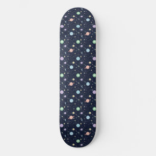Skateboard Patrón continuo de planetas del sistema solar