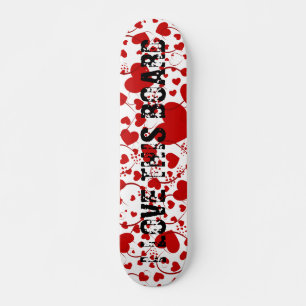 Skateboard Patrón CORAZÓN ART 5 + su texto