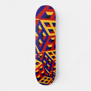 Skateboard Patrón cúbico