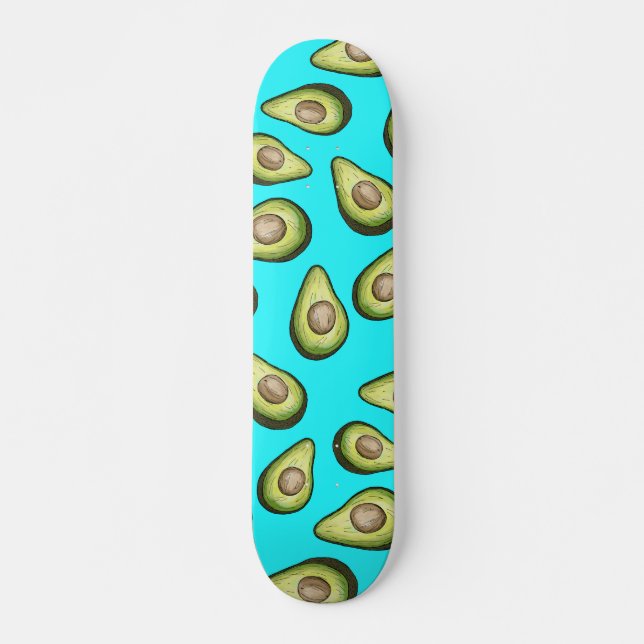 Skateboard Patrón de aguacate fresco (Anverso )