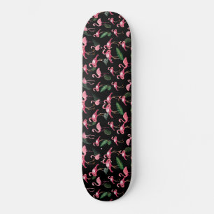 Skateboard Patrón de amor de flamencos 4