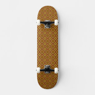 Skateboard Patrón de Anillo de Amor de Fuego