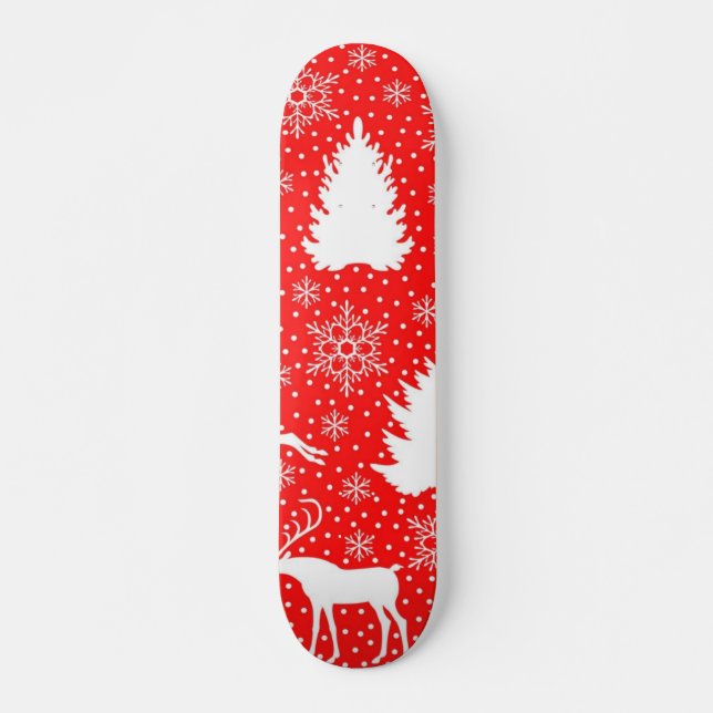 Skateboard Patrón de año nuevo (Anverso )