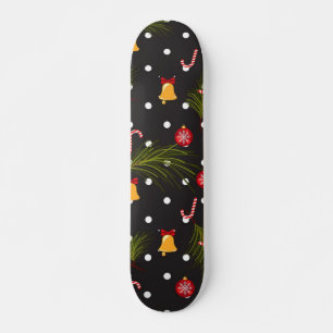 Skateboard Patrón de año nuevo
