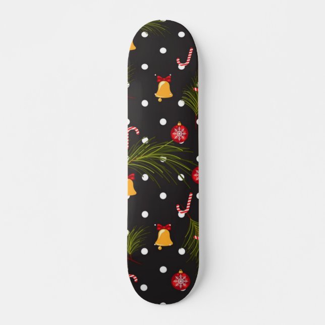 Skateboard Patrón de año nuevo (Anverso )
