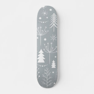 Skateboard patrón de árbol de Navidad