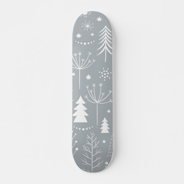 Skateboard patrón de árbol de Navidad (Anverso )