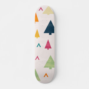 Skateboard patrón de árbol de Navidad