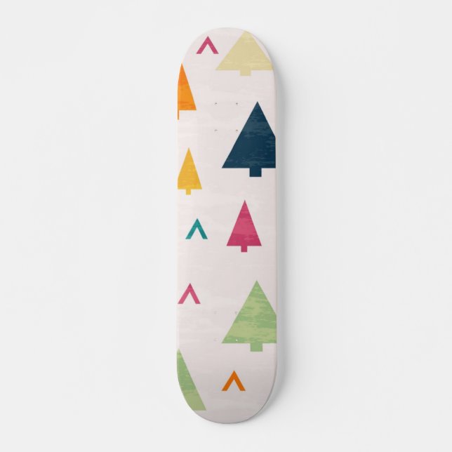 Skateboard patrón de árbol de Navidad (Anverso )