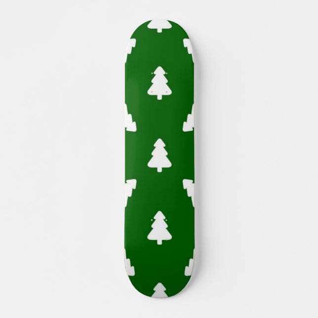 Skateboard patrón de árbol de Navidad (Anverso )