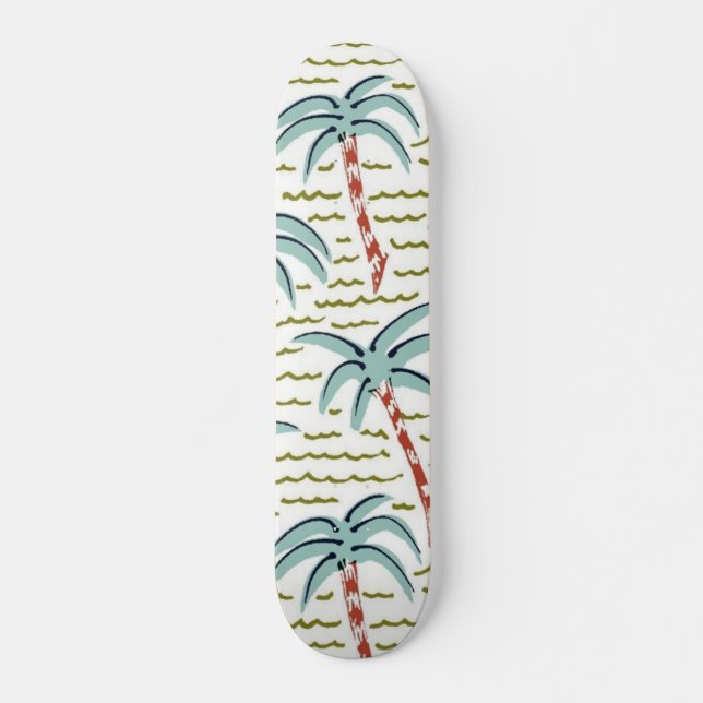Skateboard Patrón de árbol de palma (Anverso )