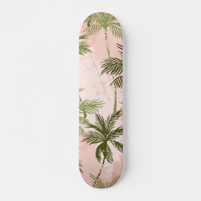 Skateboard Patrón de árbol de palma (Anverso )