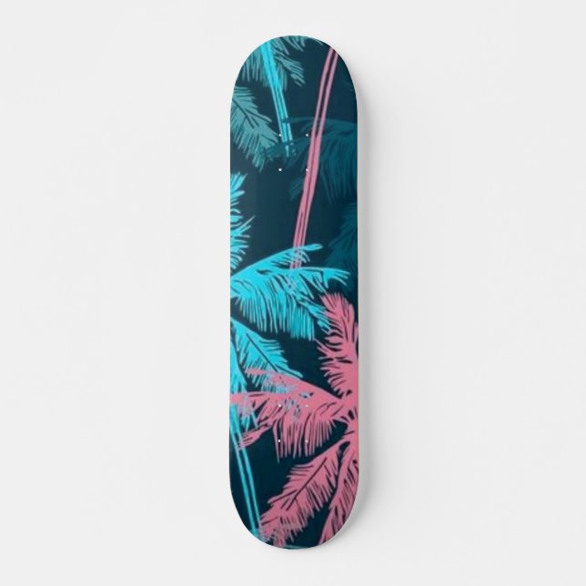 Skateboard Patrón de árbol de palma (Anverso )