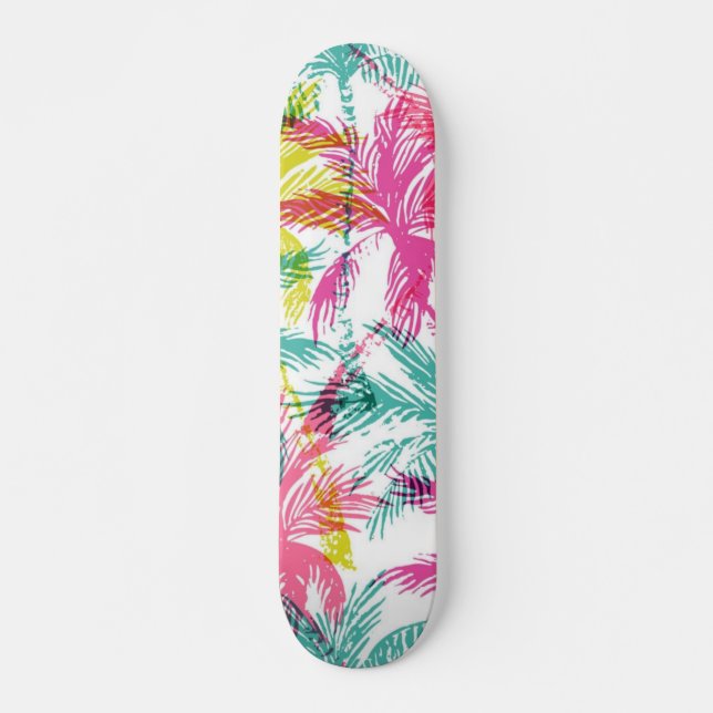 Skateboard Patrón de árbol de palma (Anverso )