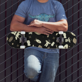 Skateboard Patrón de astronauta y espacio exterior infantil