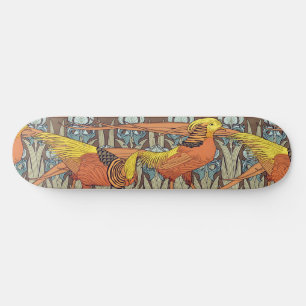 Skateboard Patrón de ave de la naturaleza Art Nouveau francés