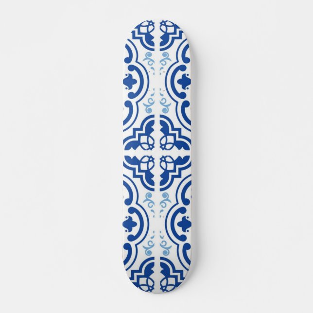 Skateboard Patrón de azulejos de cerámica (Anverso )