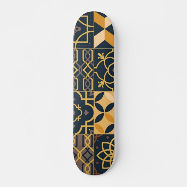 Skateboard Patrón de azulejos de cerámica (Anverso )