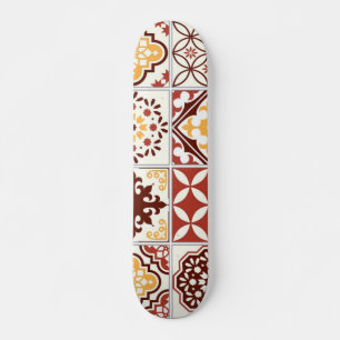 Skateboard Patrón de azulejos de cerámica