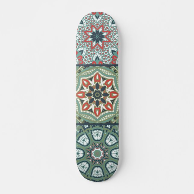 Skateboard Patrón de azulejos de cerámica (Anverso )