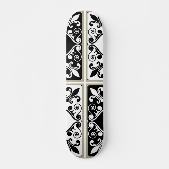 Skateboard Patrón de azulejos de cerámica (Anverso )