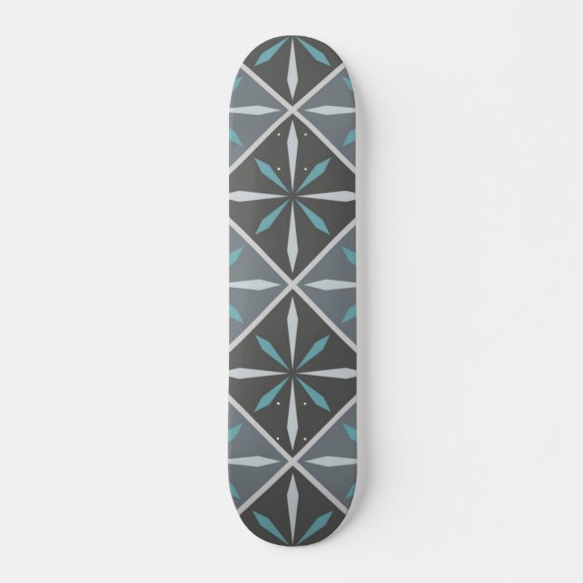 Skateboard Patrón de azulejos de cerámica (Anverso )